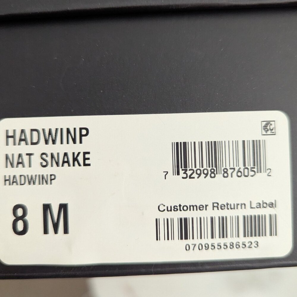 INC Hadwin Snake Scalloped Block Heel Zipper Sandals Size 8 NIB - Picture 12 of 12